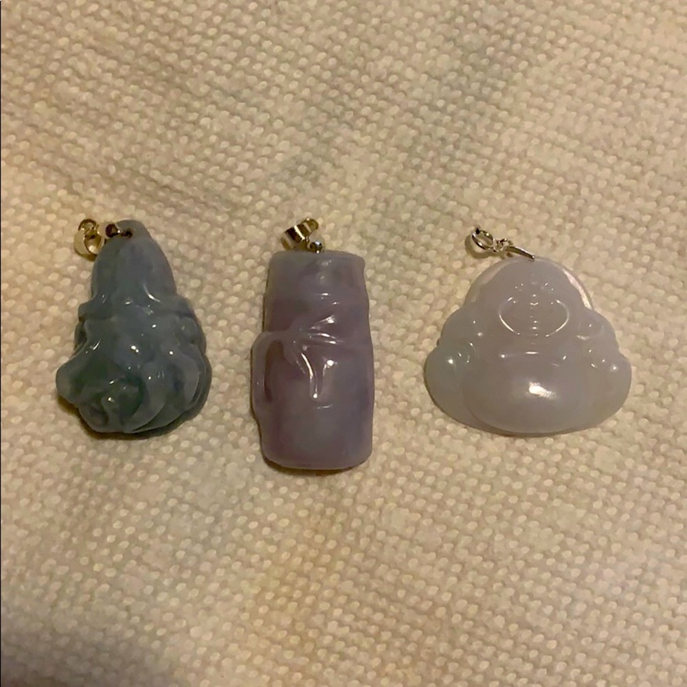 Multiple Jade pendants